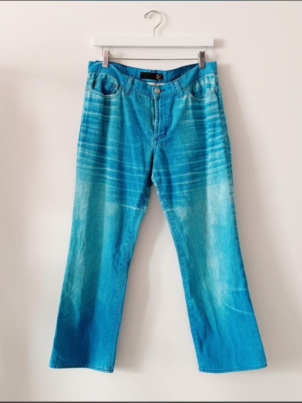 Just Cavalli blue gradient tie dye jeans